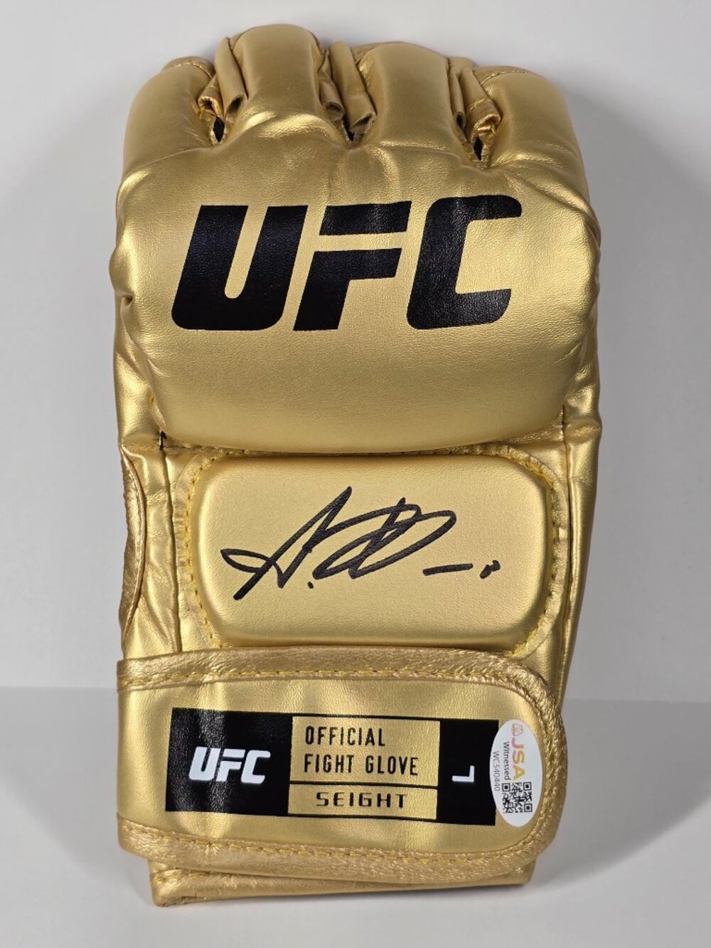 UFC Gold Official Fight Glove Alexander Volkov Signed JSA Authenticated